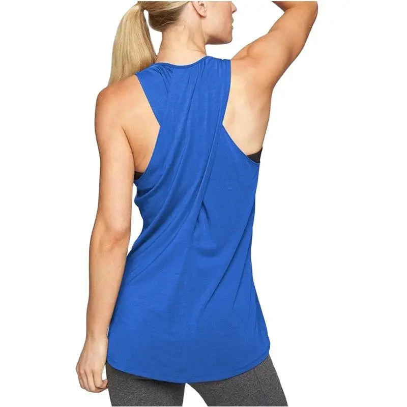 Women Yoga Top Sport Shirts High Elastic Gym Running Breathable sleeveless T-Shirts Thumb Hole Gym Tops Sports Wear Yoga Suit - Zenflow Active