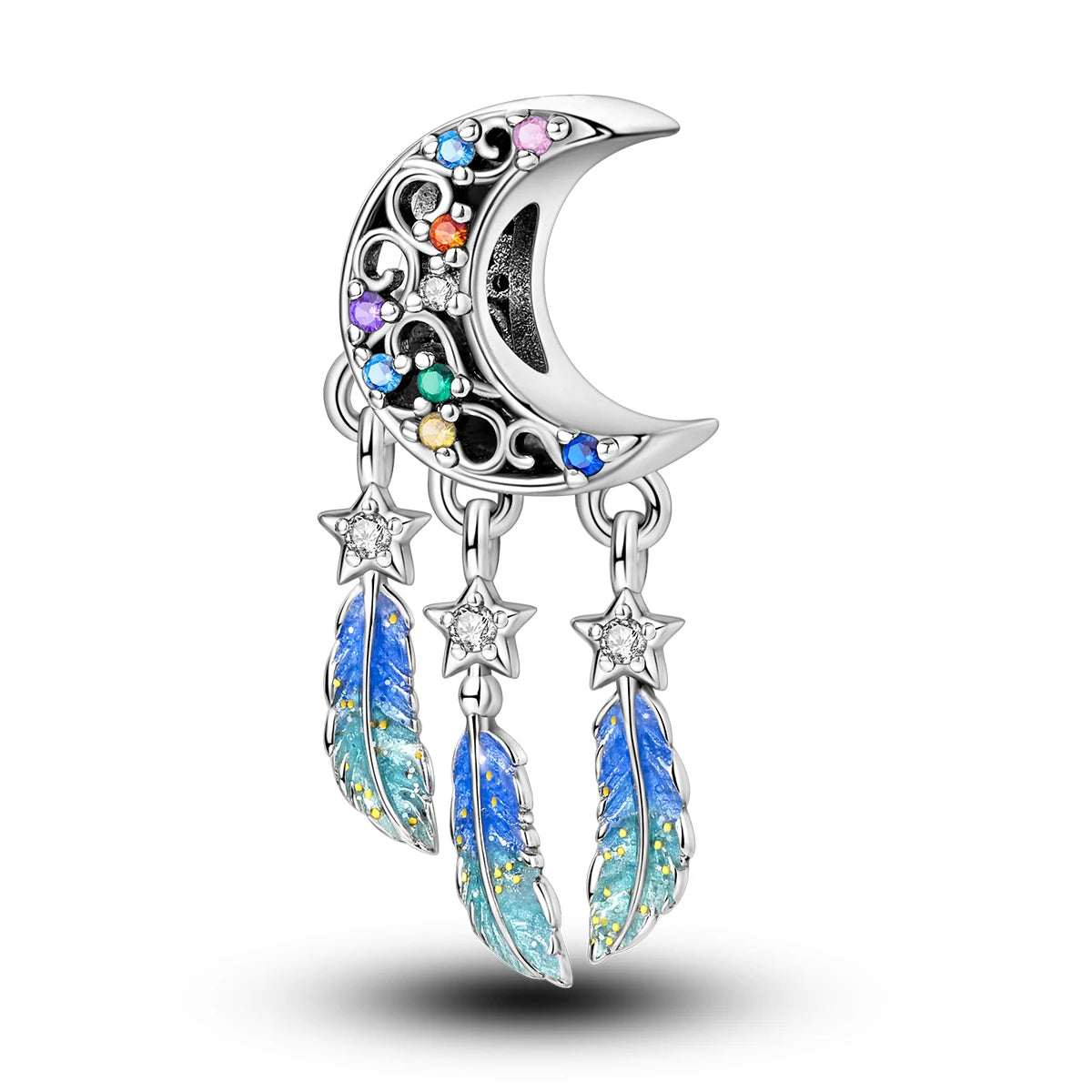 Charms Original 925 Silver Blue Beads Fit Bracelet Pendant Diy For Woman Fine Jewelry - Zenflow Active