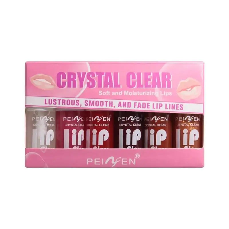 Glass Mirror Lip Gloss Set — 6 Shades, Hydrating & Long-Lasting - Zenflow Active