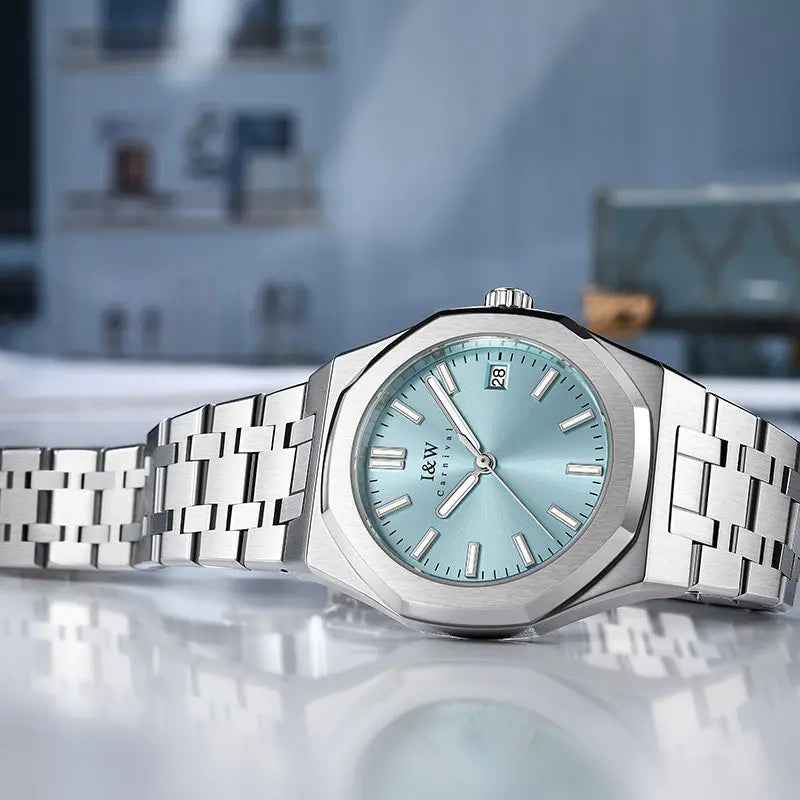 CARNIVAL Women's Swiss Quartz Watch — Sapphire Crystal, Ultra-Thin, Luminous, Date Display - Zenflow Active