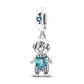 Original 925 Sterling Silver Bead Charms Girl Boy Pendant - Zenflow Active