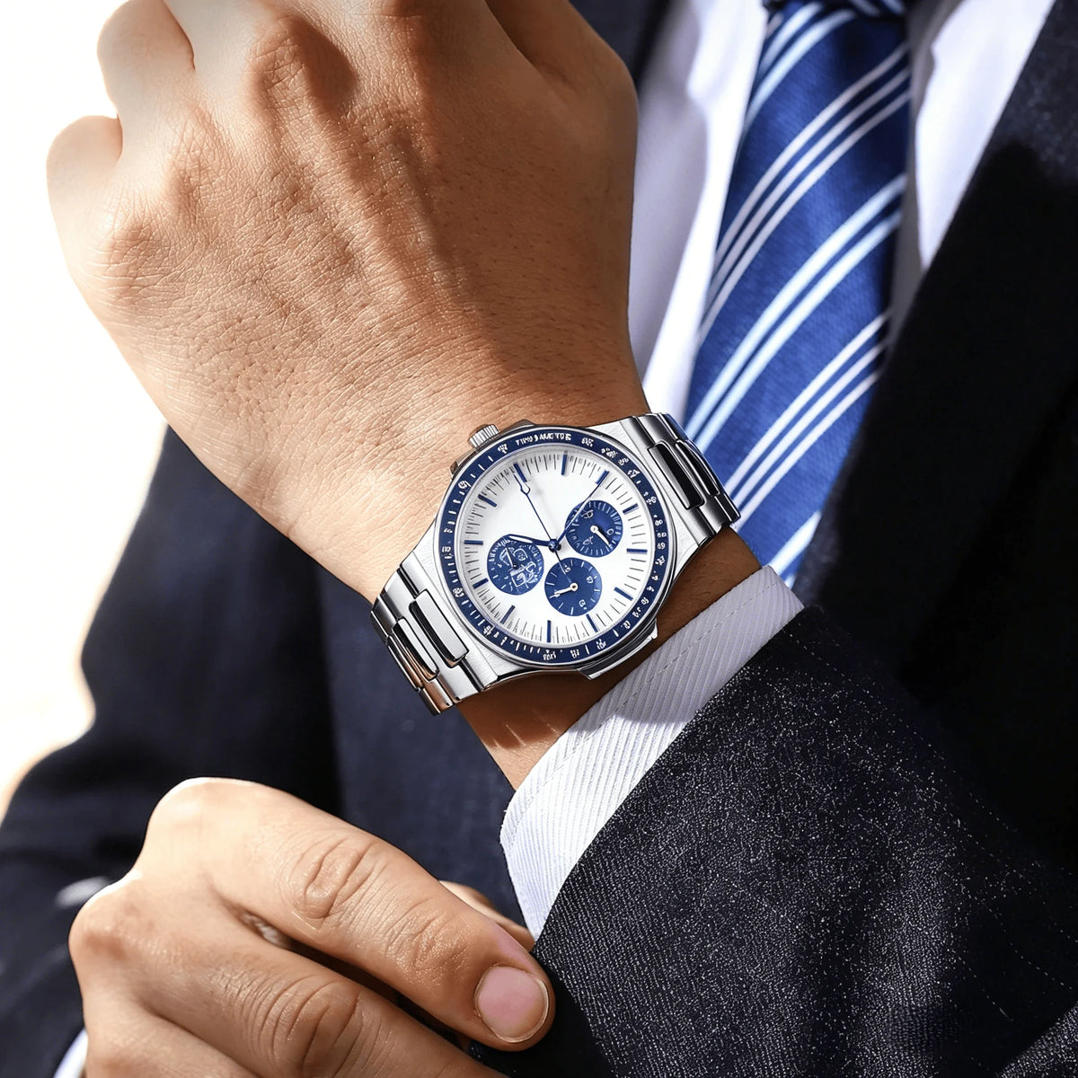 2026 Men Watch Luminous Calendar Business Quartz - Zenflow Active