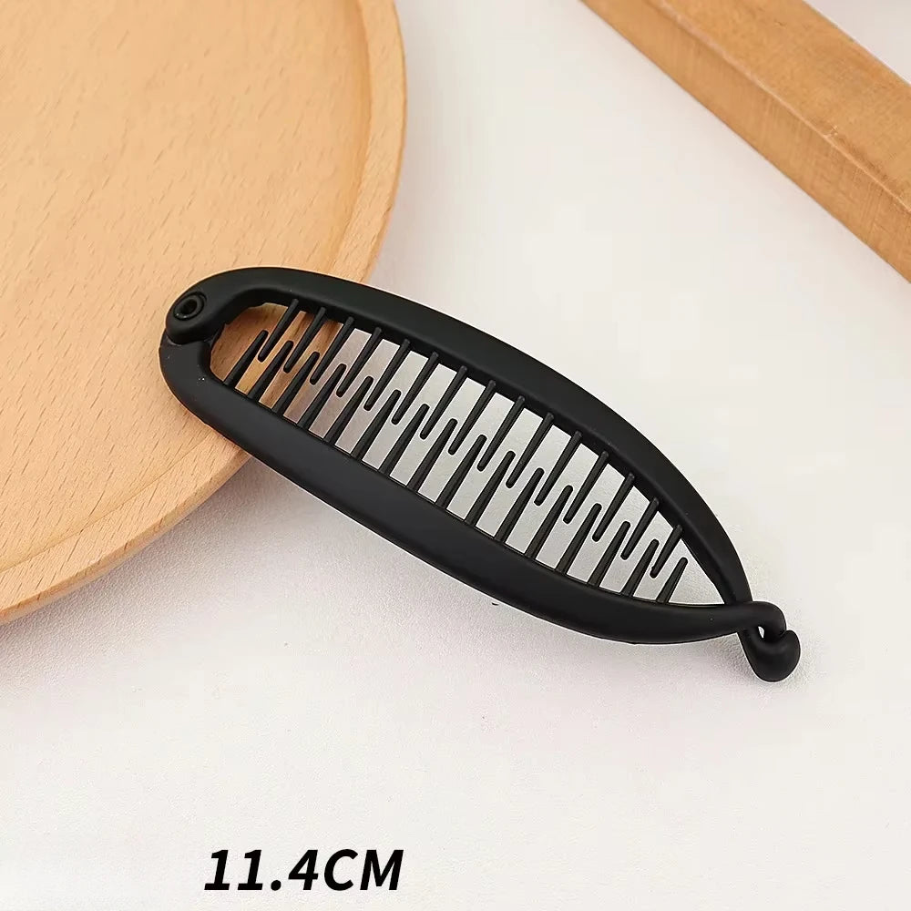 Matte Frosted Ponytail Banana Hair Clip - Zenflow Active