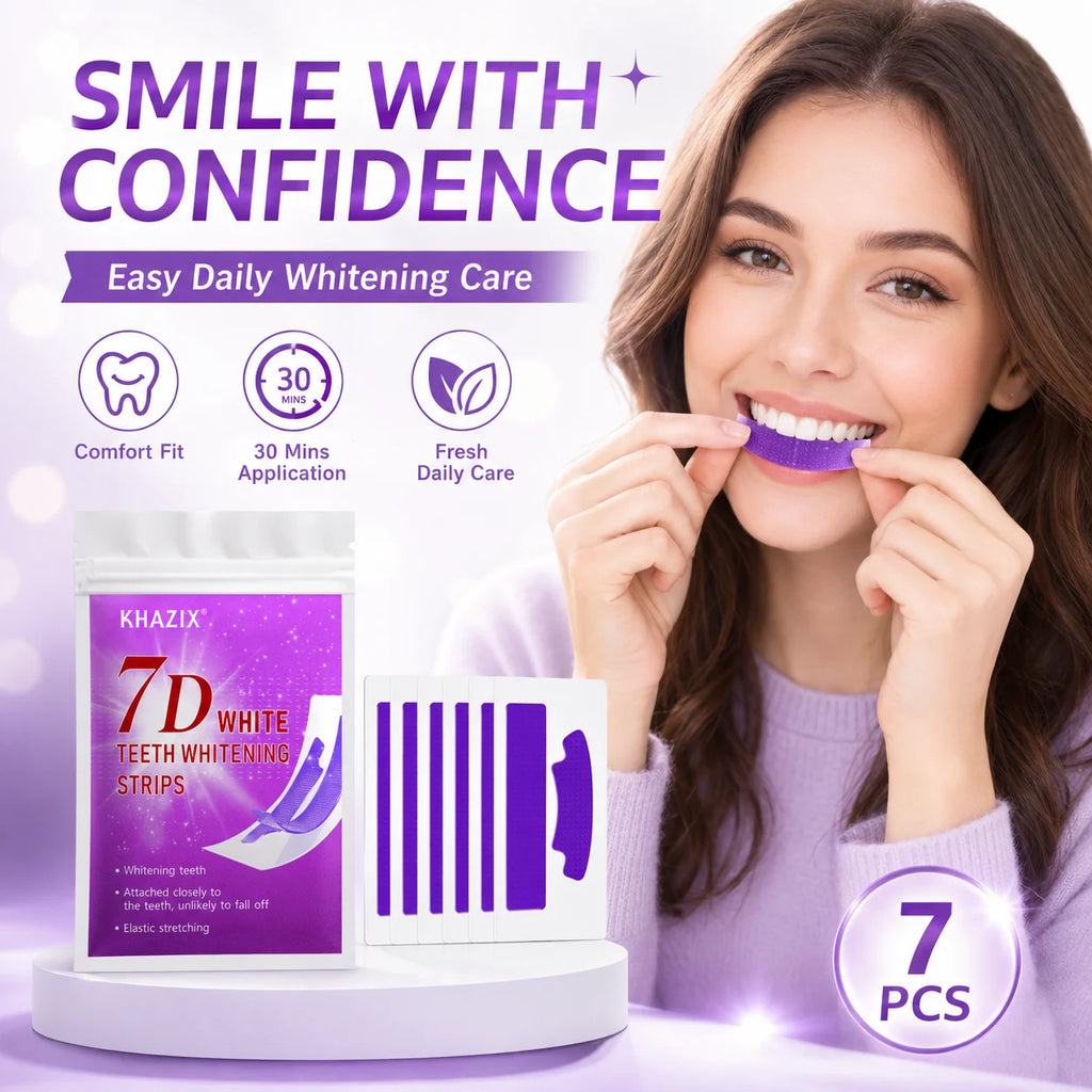 7PCS Teeth Whitening Strips for Whiter-Looking Smile - Zenflow Active