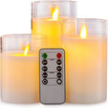 Electronic Candle LED Candle Decoration LED Glass Candle Full Set Remote Control Timer - Zenflow Active