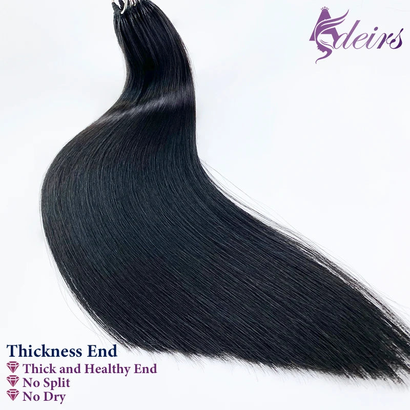 ADEIRS New Feather Hair Extensions 100% Human Hair Real Natural Hair Comfortable And Invisible Black Brown Blonde Straight - Zenflow Active