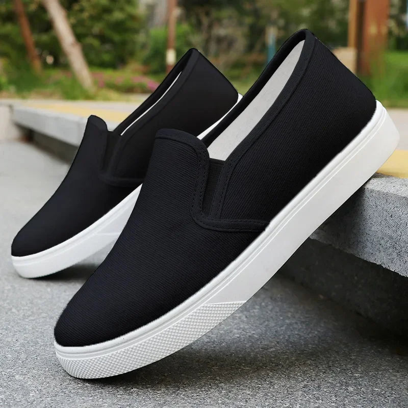 Women's Traditional Canvas Cloth Shoes — Breathable, Slip-On, Flat, Non-Slip - Zenflow Active