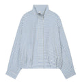 Women's Cropped Plaid Zip-Up Jacket Zenflow Active