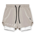 Mens Fitness 2 in 1 Quick Dry Shorts, Two Layers. One Short. Total Performance. - Zenflow Active