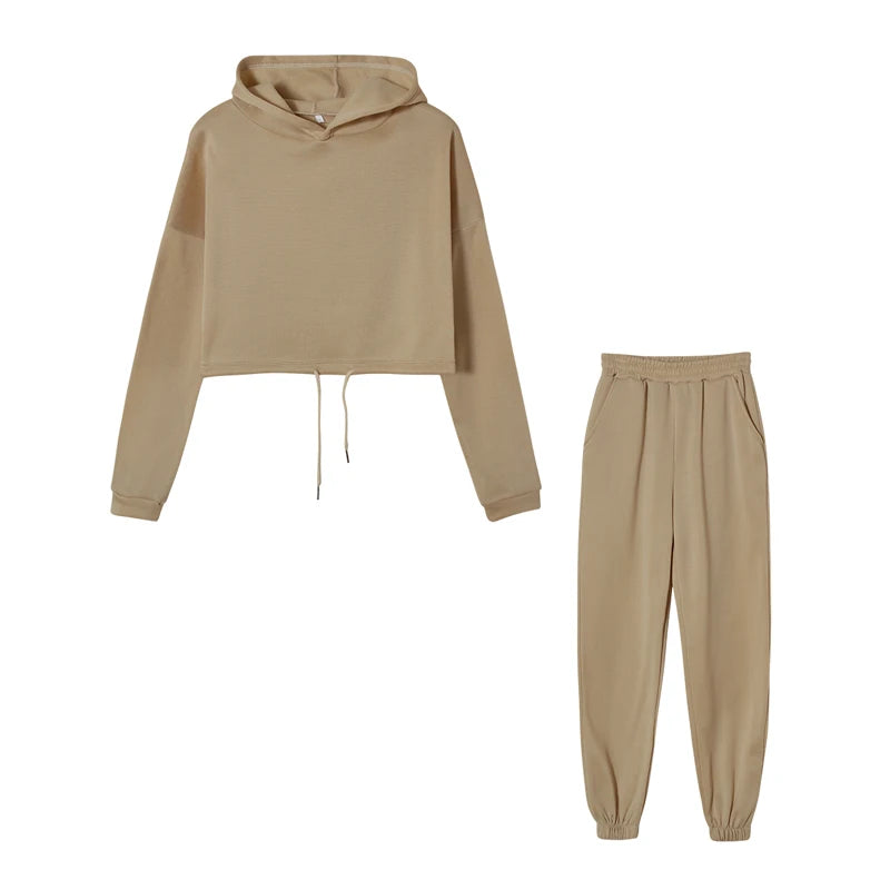 Hooded Pullover Tracksuit Set - Zenflow Active