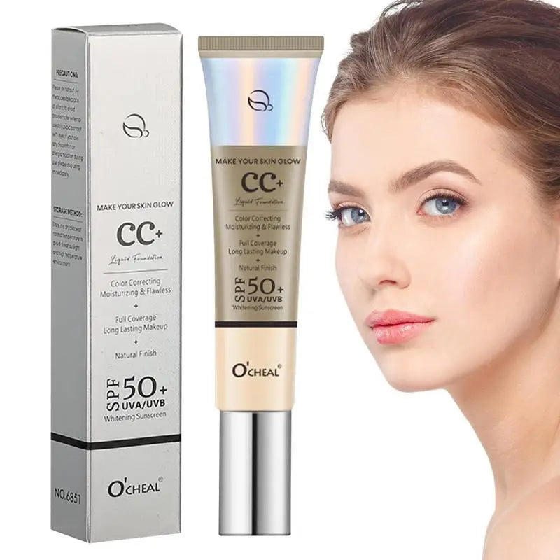 CC Cream Concealer Color Correcting Cream SPF 50 Sunscreen - Zenflow Active