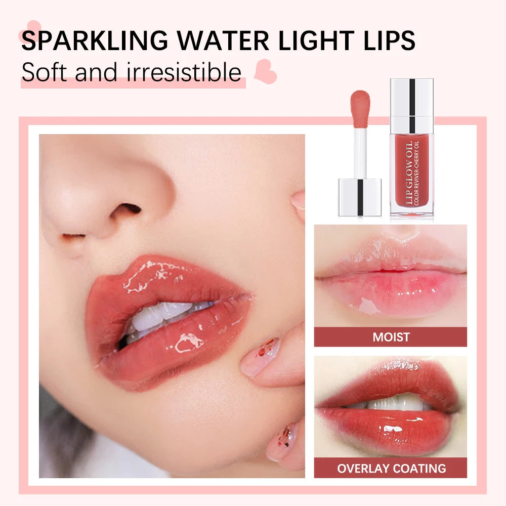 Crystal Jelly Lip Glow Oil — Hydrating & Plumping Tinted Treatment - Zenflow Active