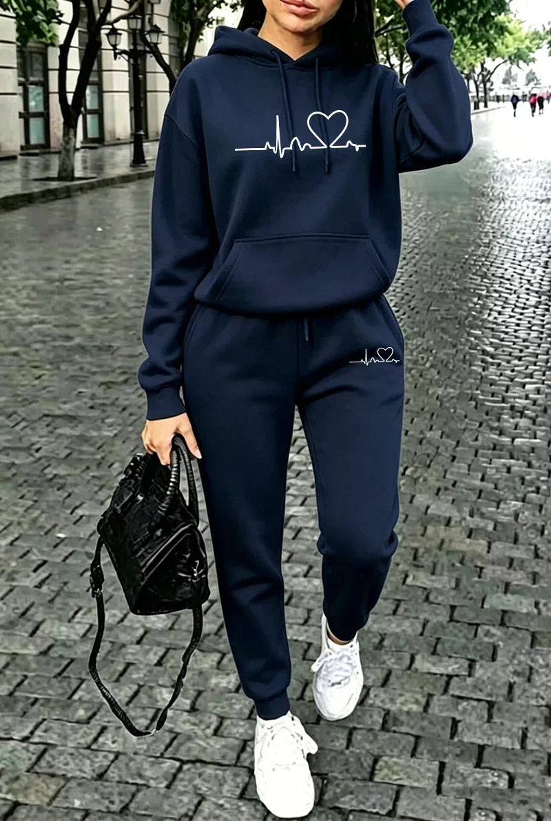 Women's Casual Hoodie & Jogger Set - Zenflow Active