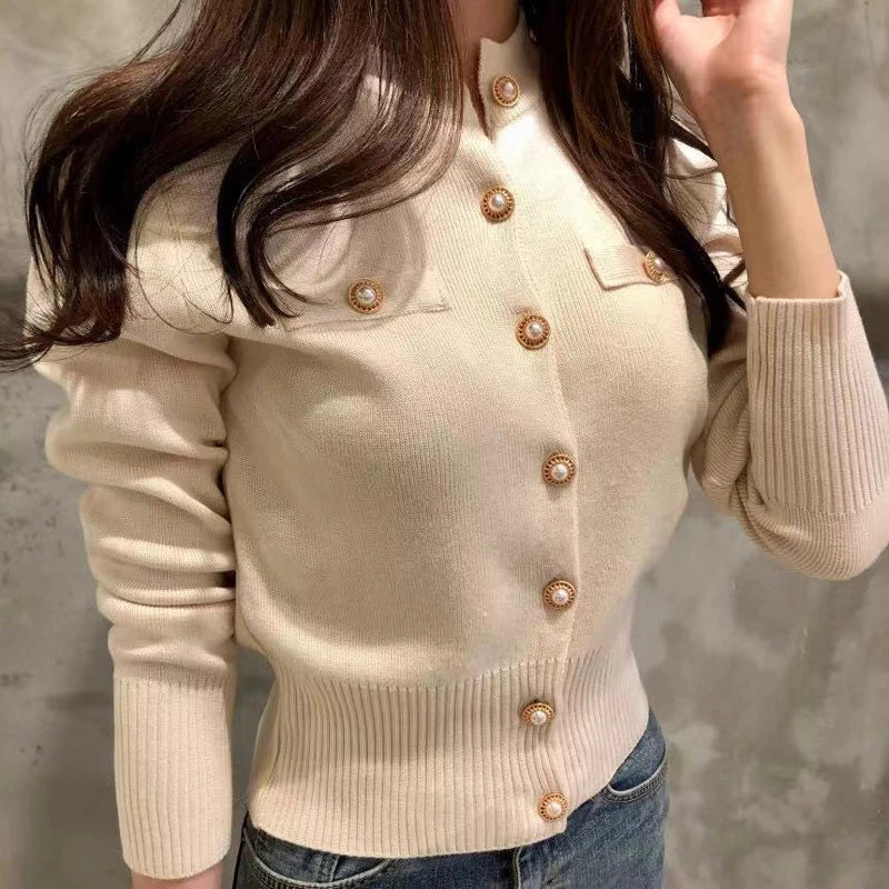 Women’s Button-Front Knit Cardigan Zenflow Active