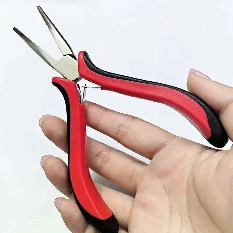 Professional Hair Extension Kit with Beads,Pliers, Pulling Hook, Threads, Needle - Metal Tools for All Hair Types - Zenflow Active