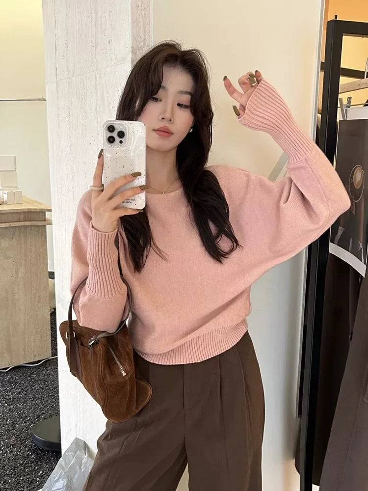Women’s Slash-Neck Knit Sweater
