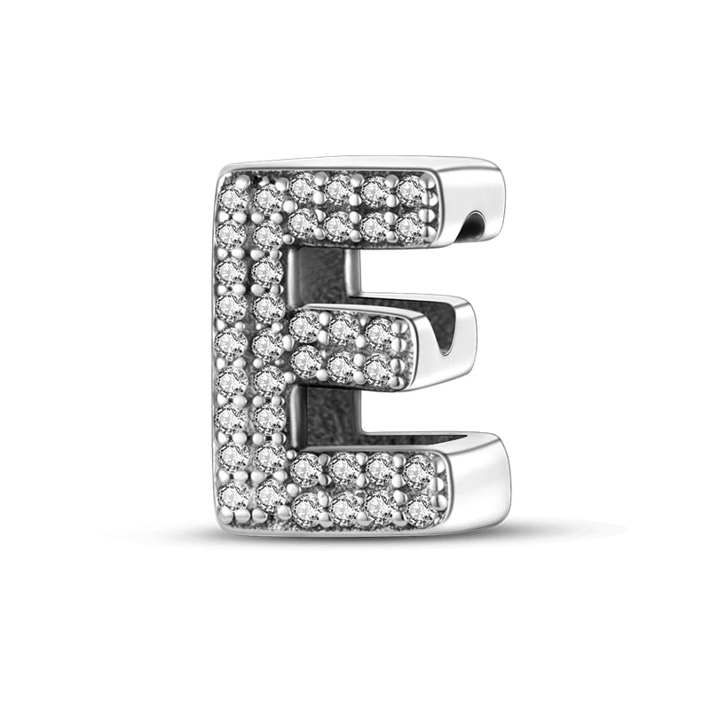 Charms Fit Original Bracelet A-Z Alphabet Charms Beads 925 Sterling Silver 26 Letters Charm for Women Girl DIY Fine Jewelry Gift - Zenflow Active
