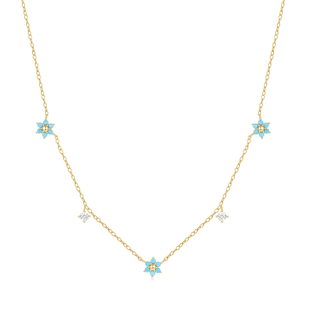 CANNER Crystal Zircon 925 Sterling Silver Necklace For Women Pendente Fine Jewellery Long Chain - Zenflow Active