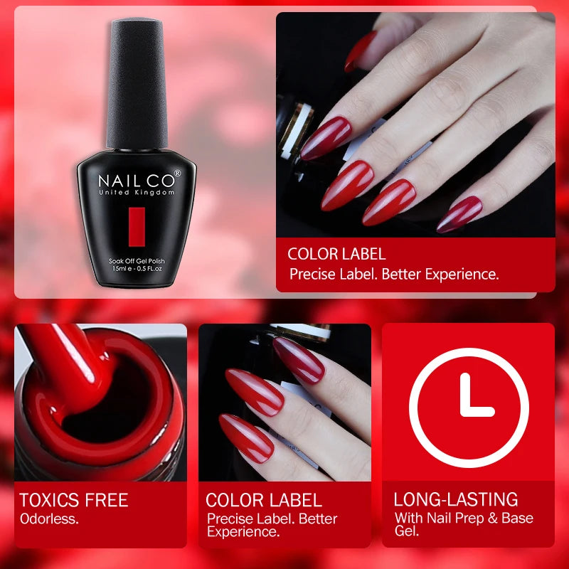 Gel Nail Polish 15ml – Long-Lasting UV/LED Soak-Off Formula | 50+ Shades - Zenflow Active