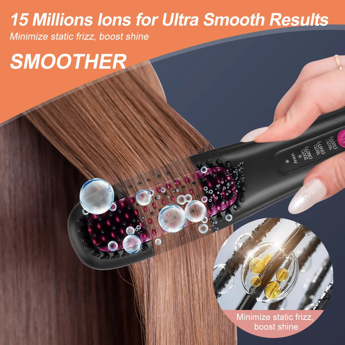 Portable Ionic Hair Straightening Comb - Zenflow Active