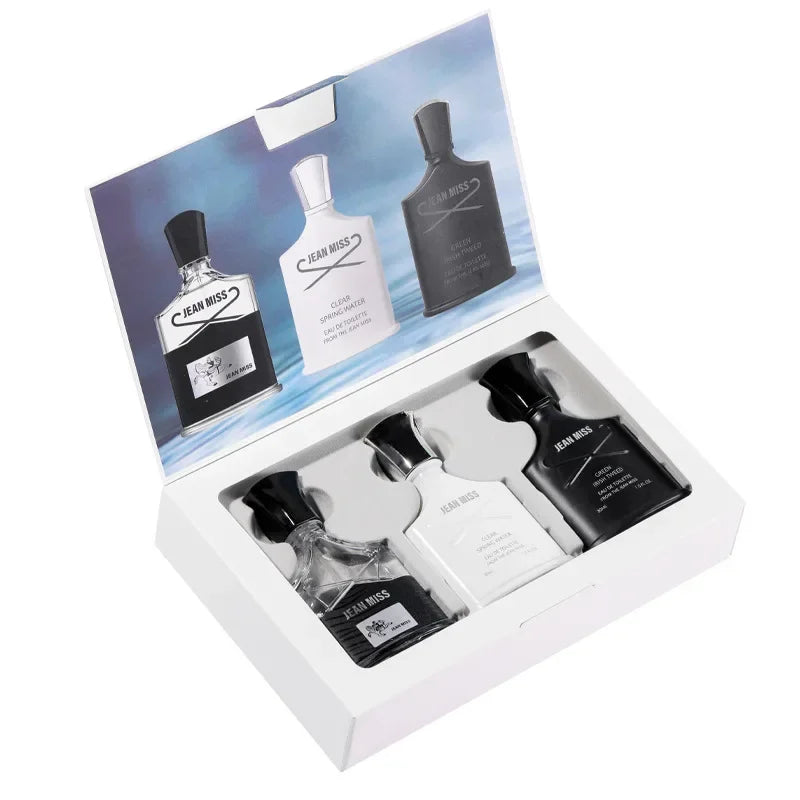 Fresh Natural Perfume For Men Gift Box 3pcs Set - Zenflow Active