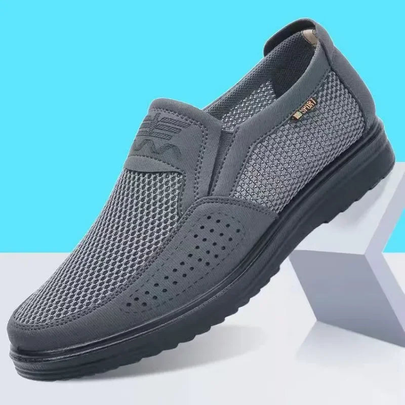 Men's Breathable Slip-On Casual Shoes | Lightweight Summer Loafers - Zenflow Active