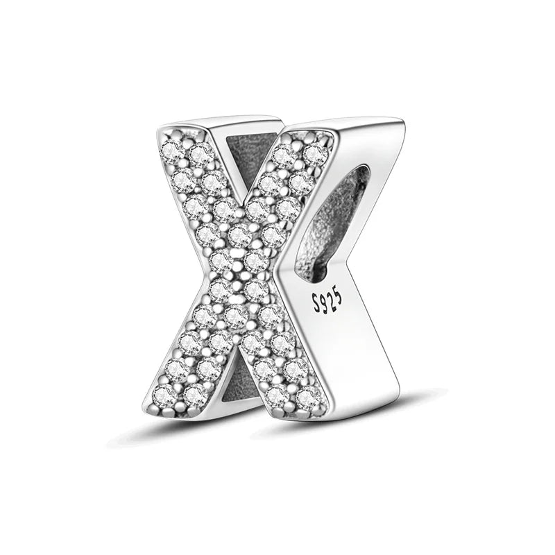 Charms Fit Original Bracelet A-Z Alphabet Charms Beads 925 Sterling Silver 26 Letters Charm for Women Girl DIY Fine Jewelry Gift - Zenflow Active