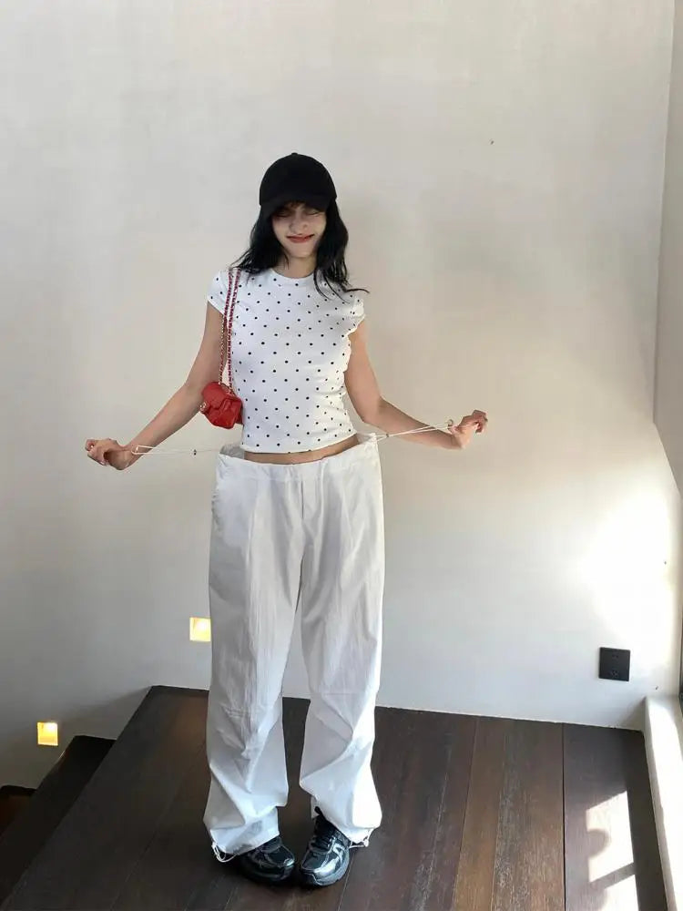 Polka Dot Slim Fit Short Sleeve Tee Zenflow Active
