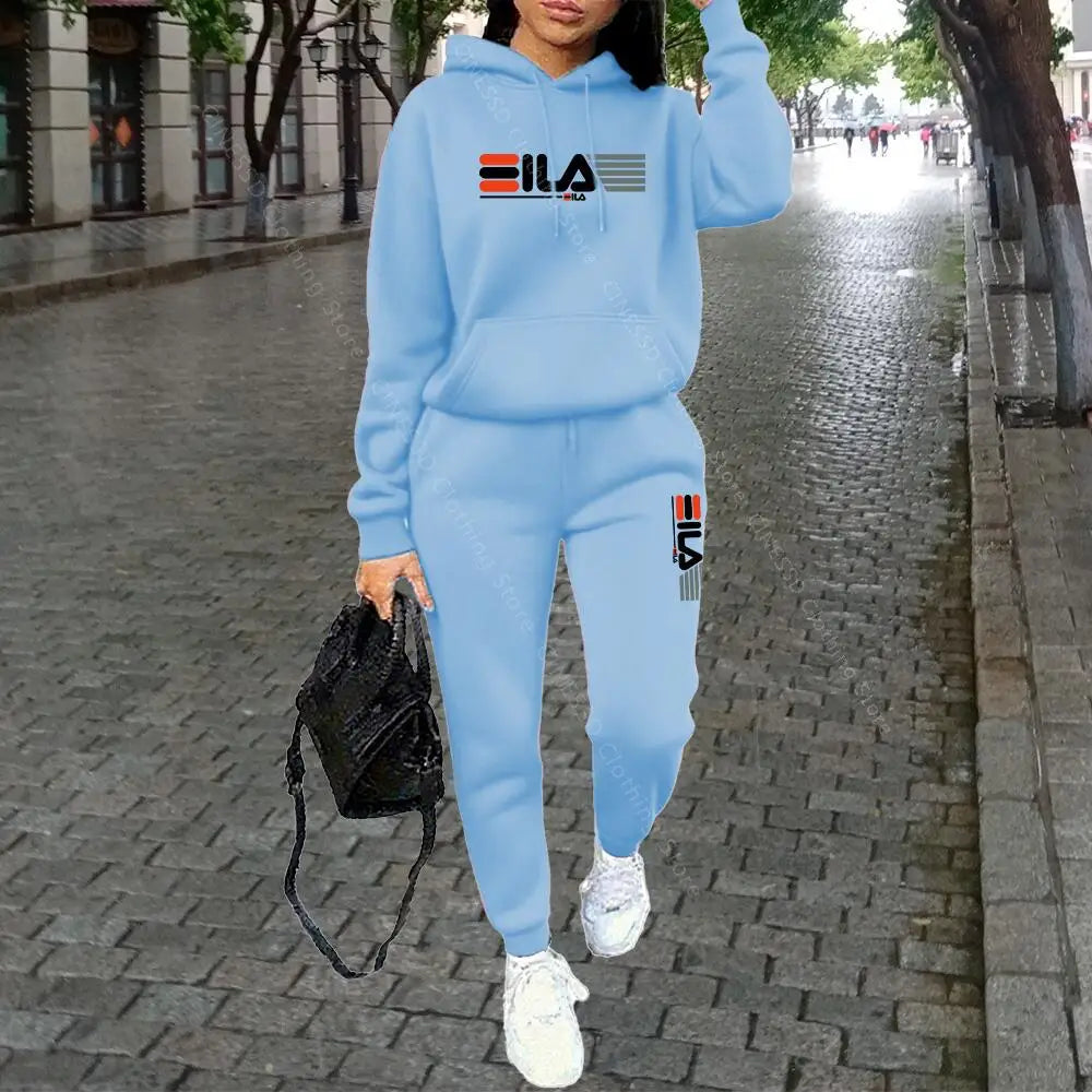 Women's Knit Tracksuit Set – Hoodie & Jogger Pants - Zenflow Active