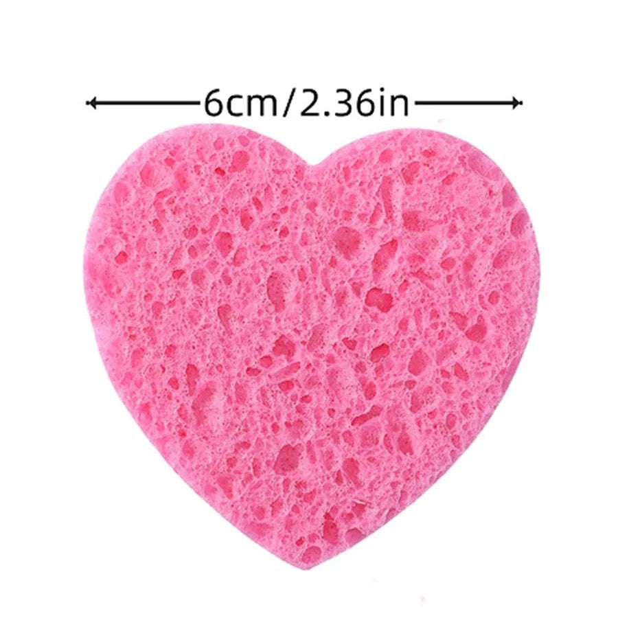 10Pcs Cellulose Face Sponges Compressed Facial Cleansing Massage Sponge Pore Exfoliating Makeup Removal Spa Quality - Zenflow Active