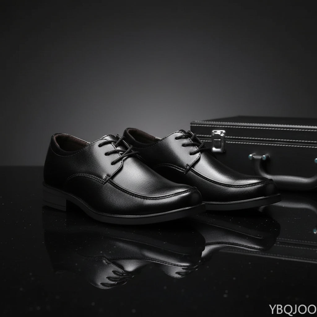 Men's Smart Casual Business Shoes | Height-Increasing Lace-Up Dress Sneakers - Zenflow Active