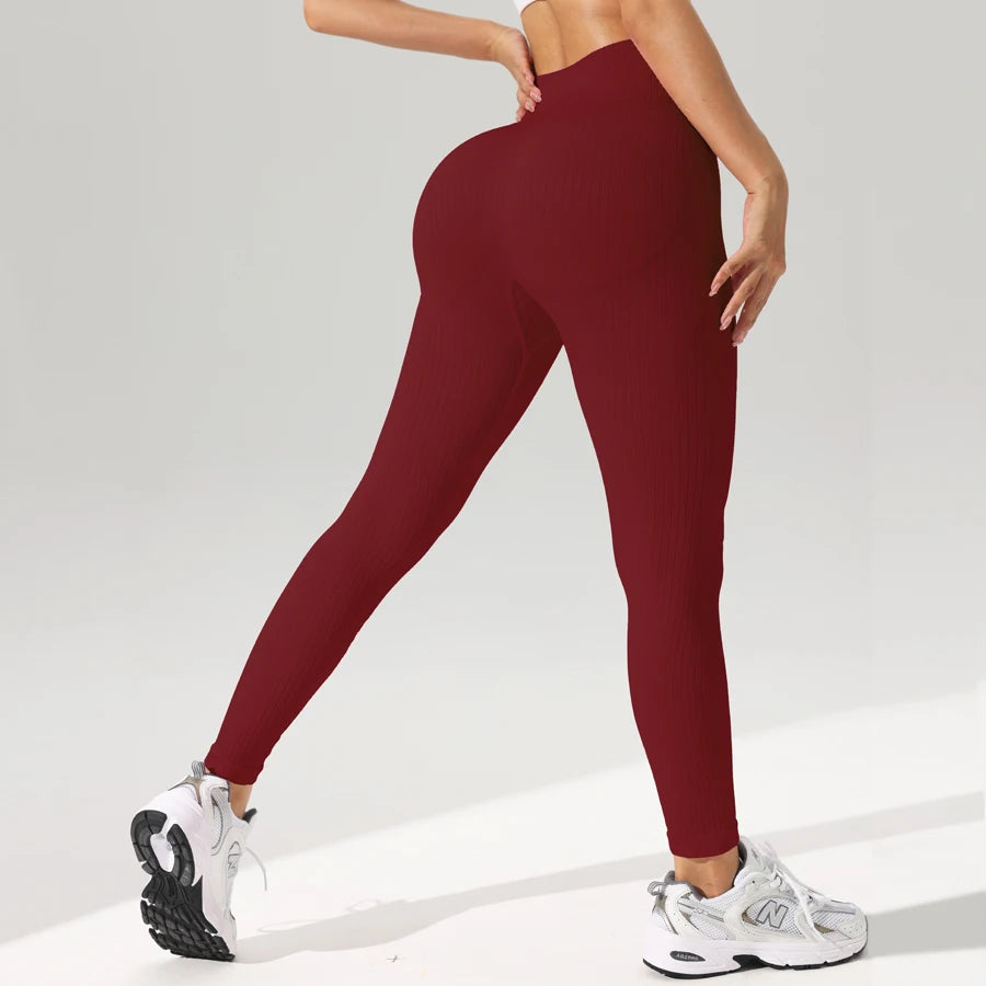 Women Sports Leggings Seamless Yoga Pants w/Tummy Control Sportswear Woman Gym Leggings Women's Trousers Fitness Female Clothing - Zenflow Active