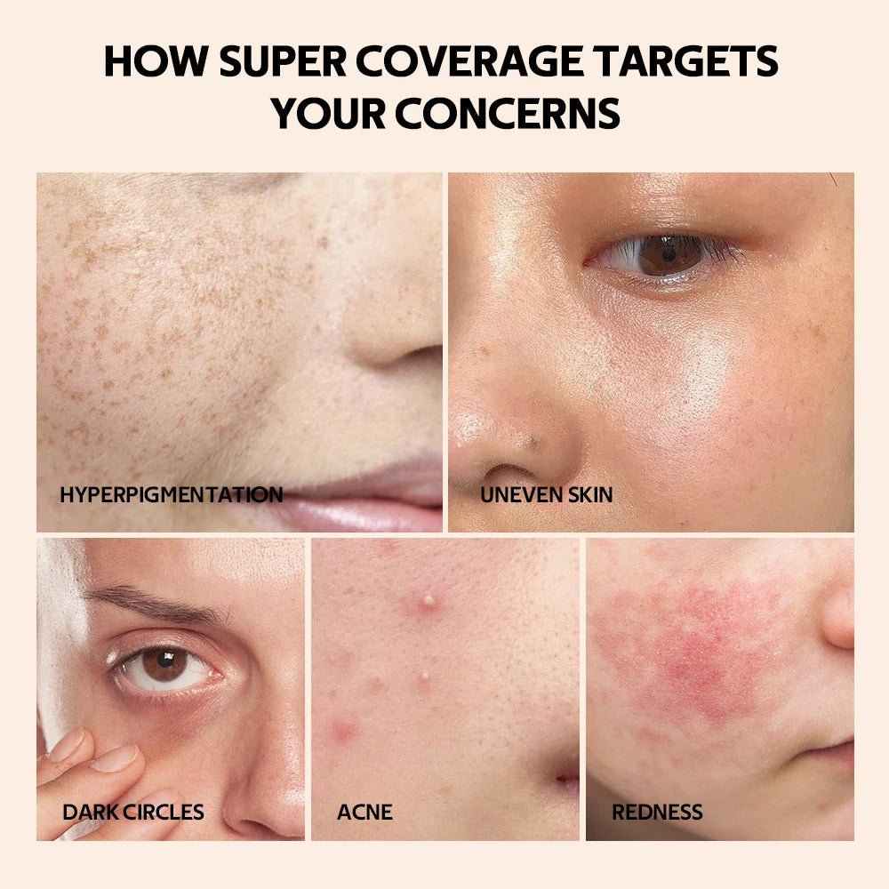 Foundation Coverage Concealer, Long Lasting Hydrating - Zenflow Active