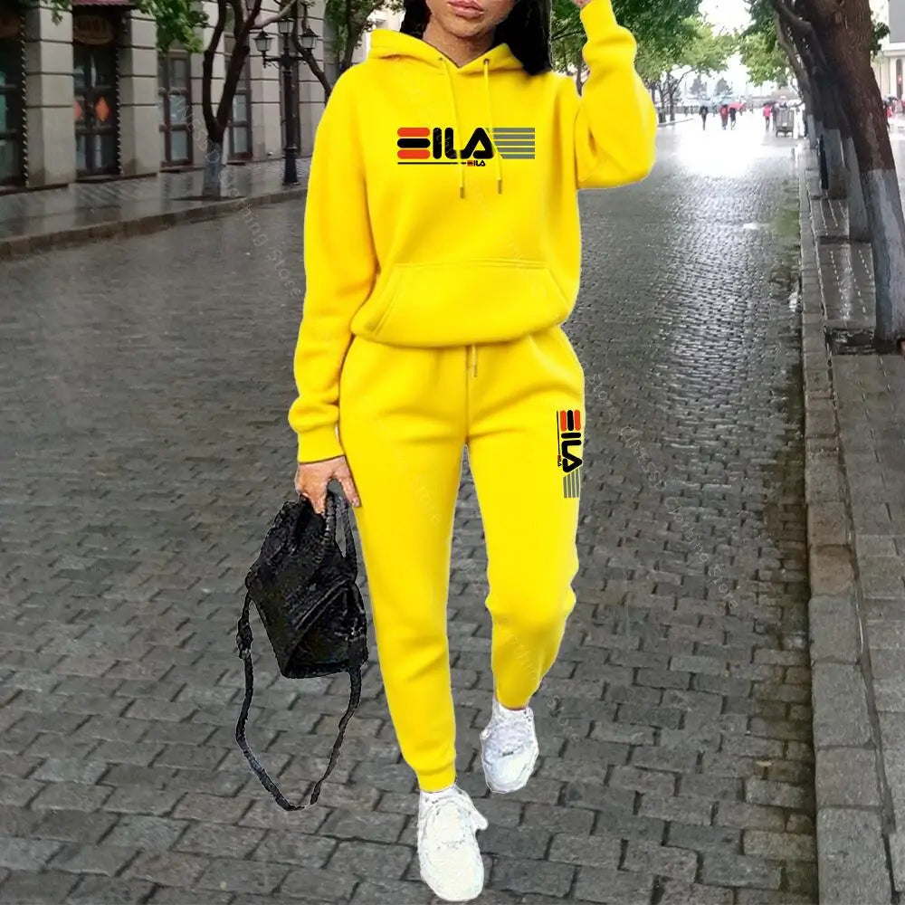 Women's Knit Tracksuit Set – Hoodie & Jogger Pants - Zenflow Active