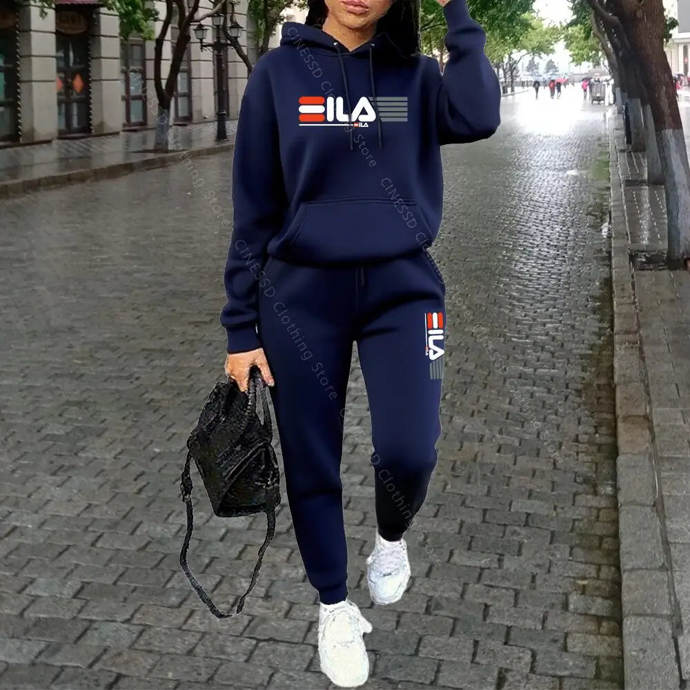 Women's Knit Tracksuit Set – Hoodie & Jogger Pants - Zenflow Active