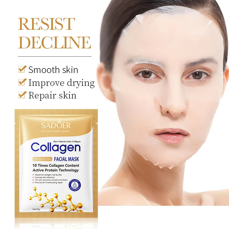 SADOER Collagen Face Sheet Masks, Firming & Hydrating Skincare - Zenflow Active