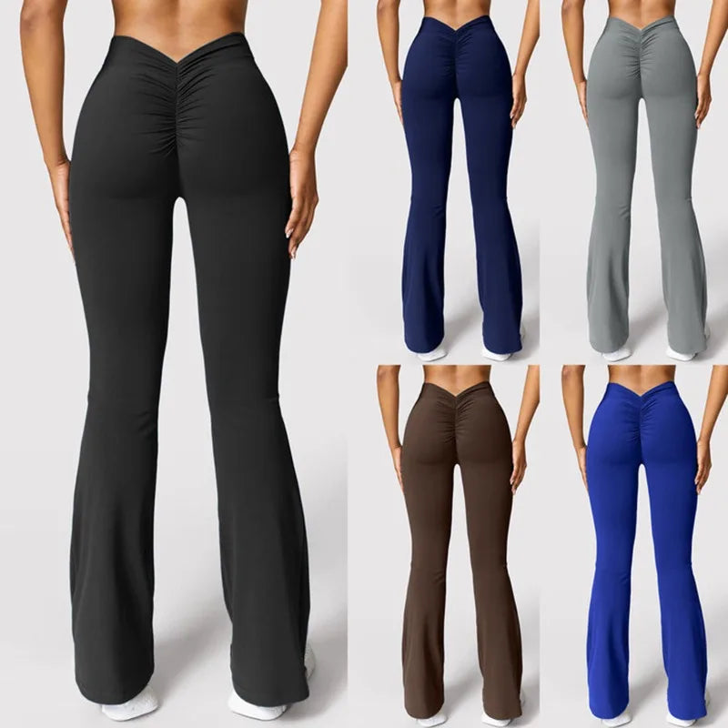 Women's High-Waist V-Back Booty-Lifting Sports Leggings Zenflow Active