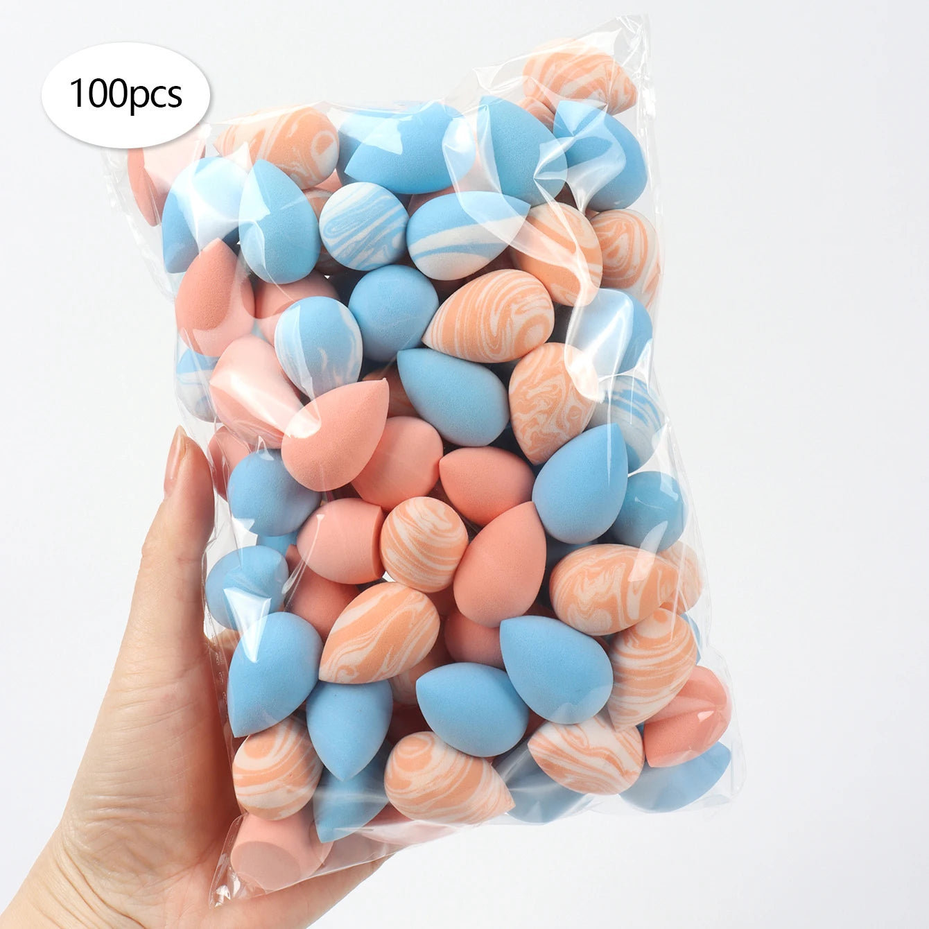 10/20/30/50/100Pcs Mini Makeup Sponges, Expand When Exposed to Water, Can Be Used Both Wet and Dry, Suitable for All Skin Types