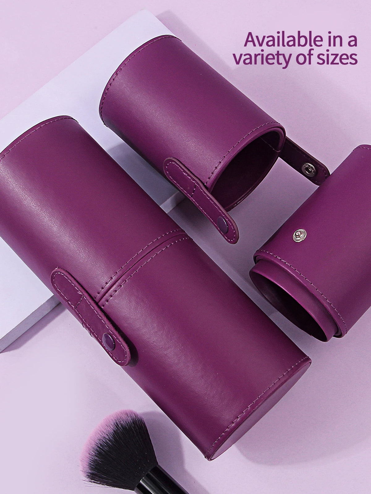 Portable Makeup Brush Holder Cylinder