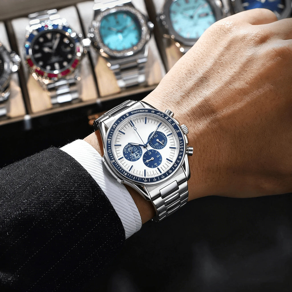 2026 Men Watch Luminous Calendar Business Quartz - Zenflow Active