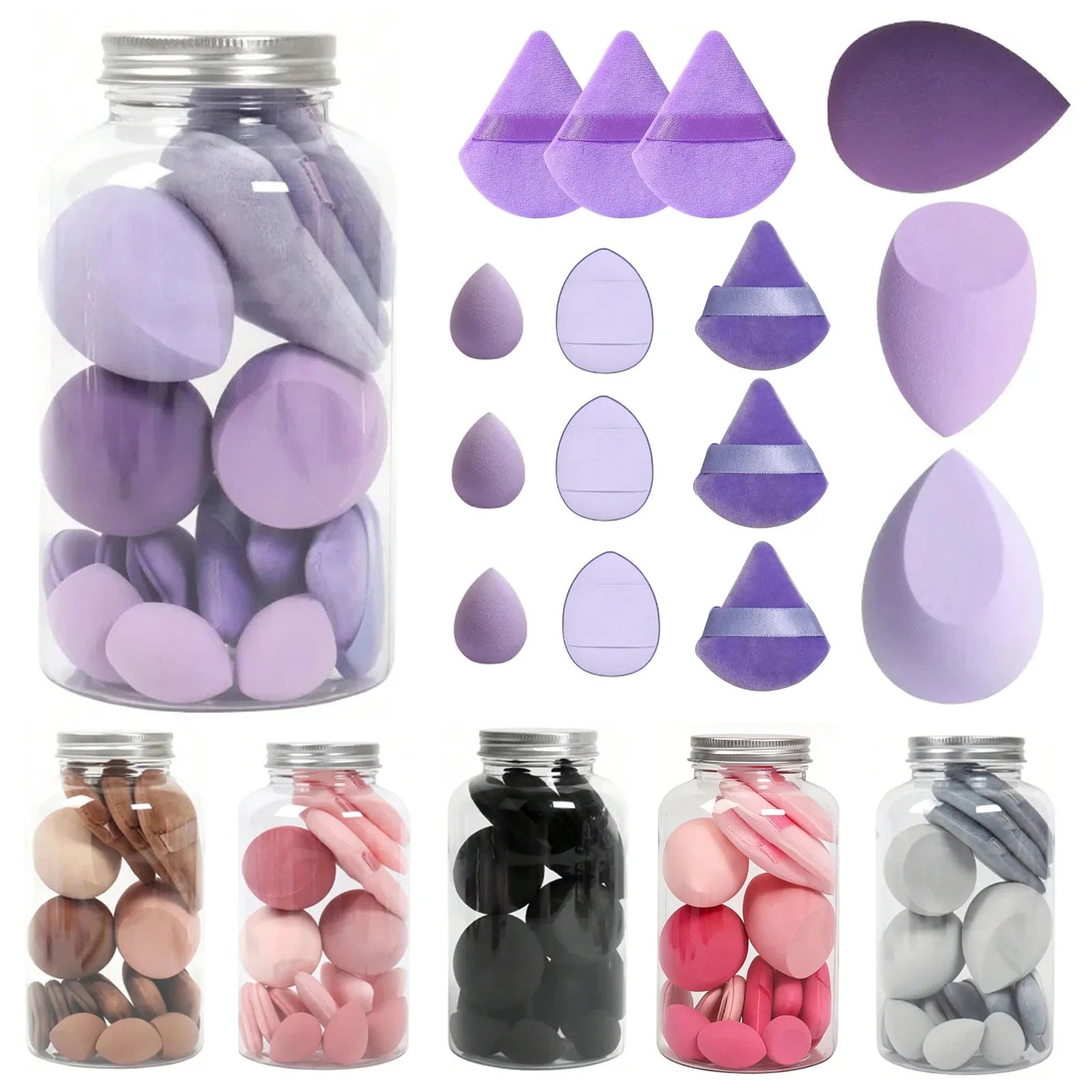 15 Pcs Makeup Sponge Set