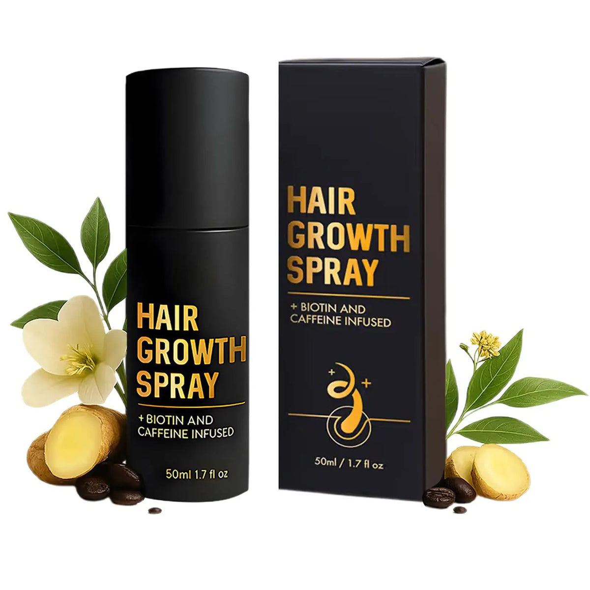 50ml Hair Growth Spray Thicker. Fuller. Stronger. Naturally. - Zenflow Active