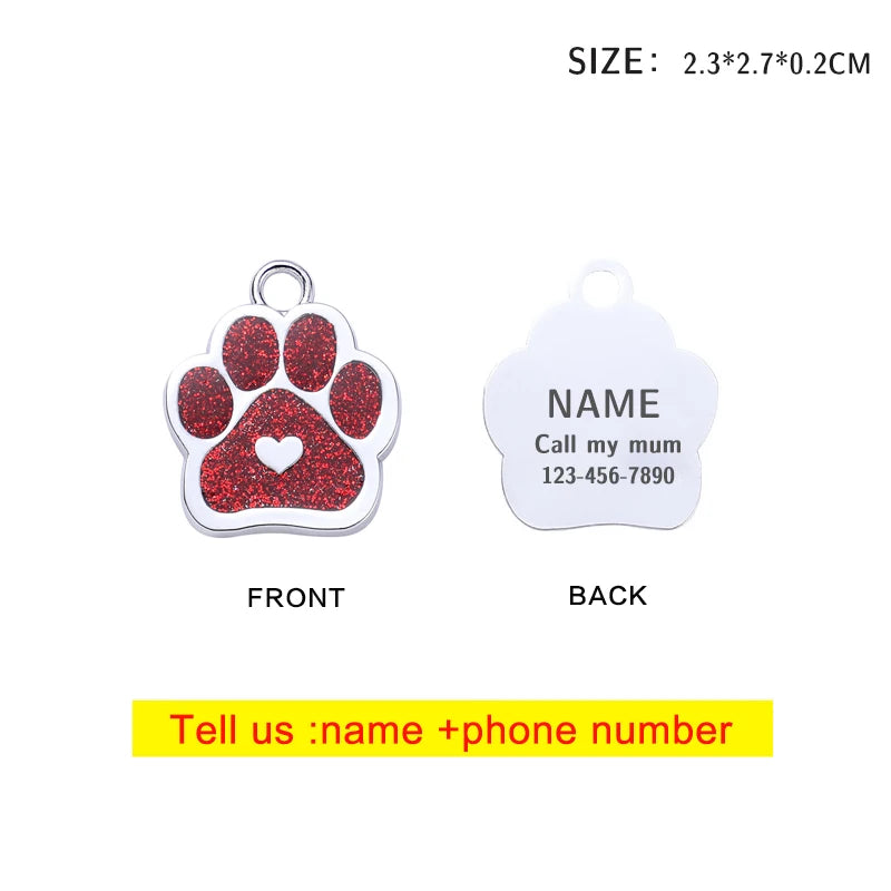 Personalised Pet ID Tag | Custom Laser-Engraved Dog & Cat Tag - Zenflow Active
