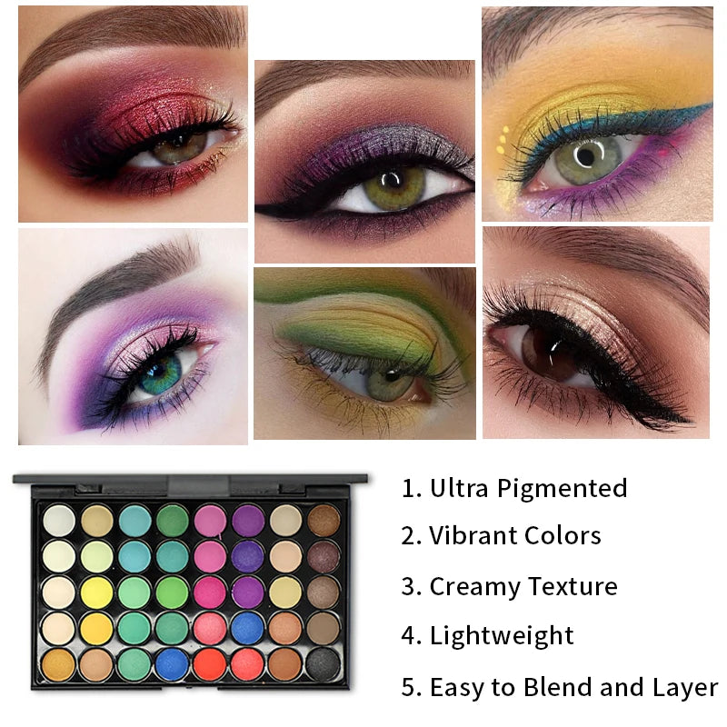 40 Colours Ultimate Eyeshadow Palette - Zenflow Active