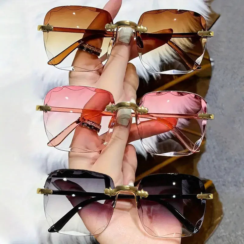 Square Rimless Sunglasses — Set of 3 - Zenflow Active