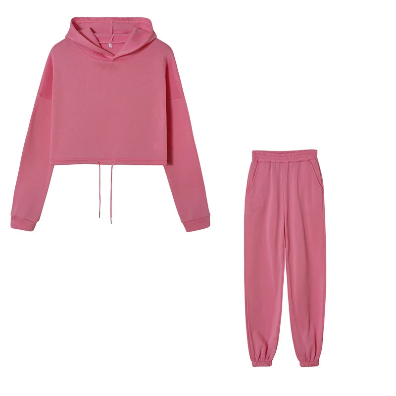 Hooded Pullover Tracksuit Set - Zenflow Active
