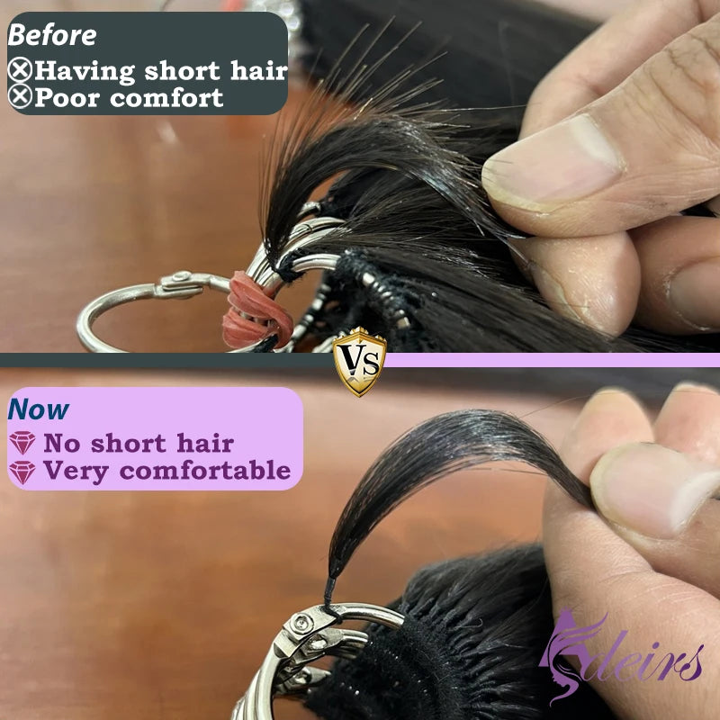 ADEIRS New Feather Hair Extensions 100% Human Hair Real Natural Hair Comfortable And Invisible Black Brown Blonde Straight - Zenflow Active