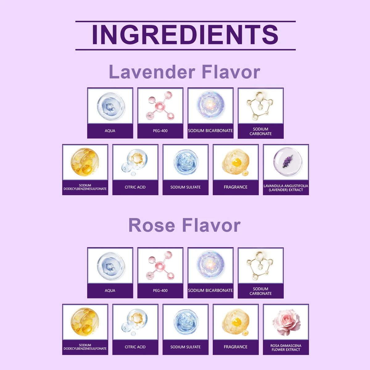 Rose & Lavender Aromatherapy Bath Bomb Set | Shower Steamer & Bath Fizz – 240g - Zenflow Active