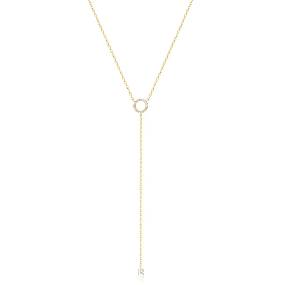 CANNER Crystal Zircon 925 Sterling Silver Necklace For Women Pendente Fine Jewellery Long Chain - Zenflow Active