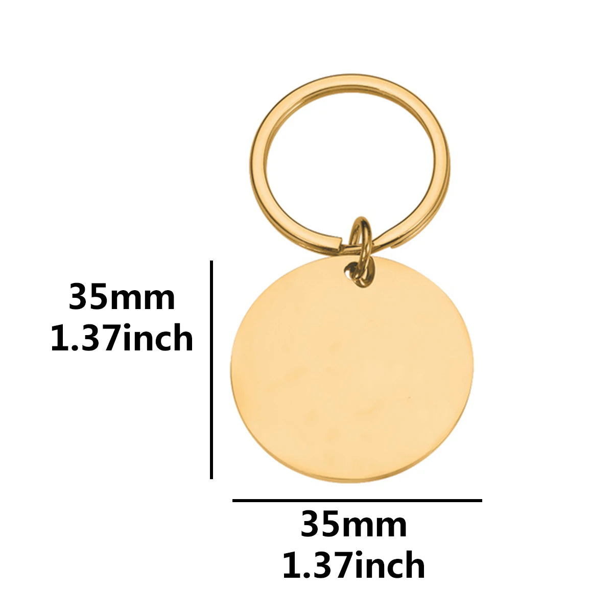 Custom Engraved Pet Dog Tag | Personalised Circular ID Tag with Name & Number - Zenflow Active